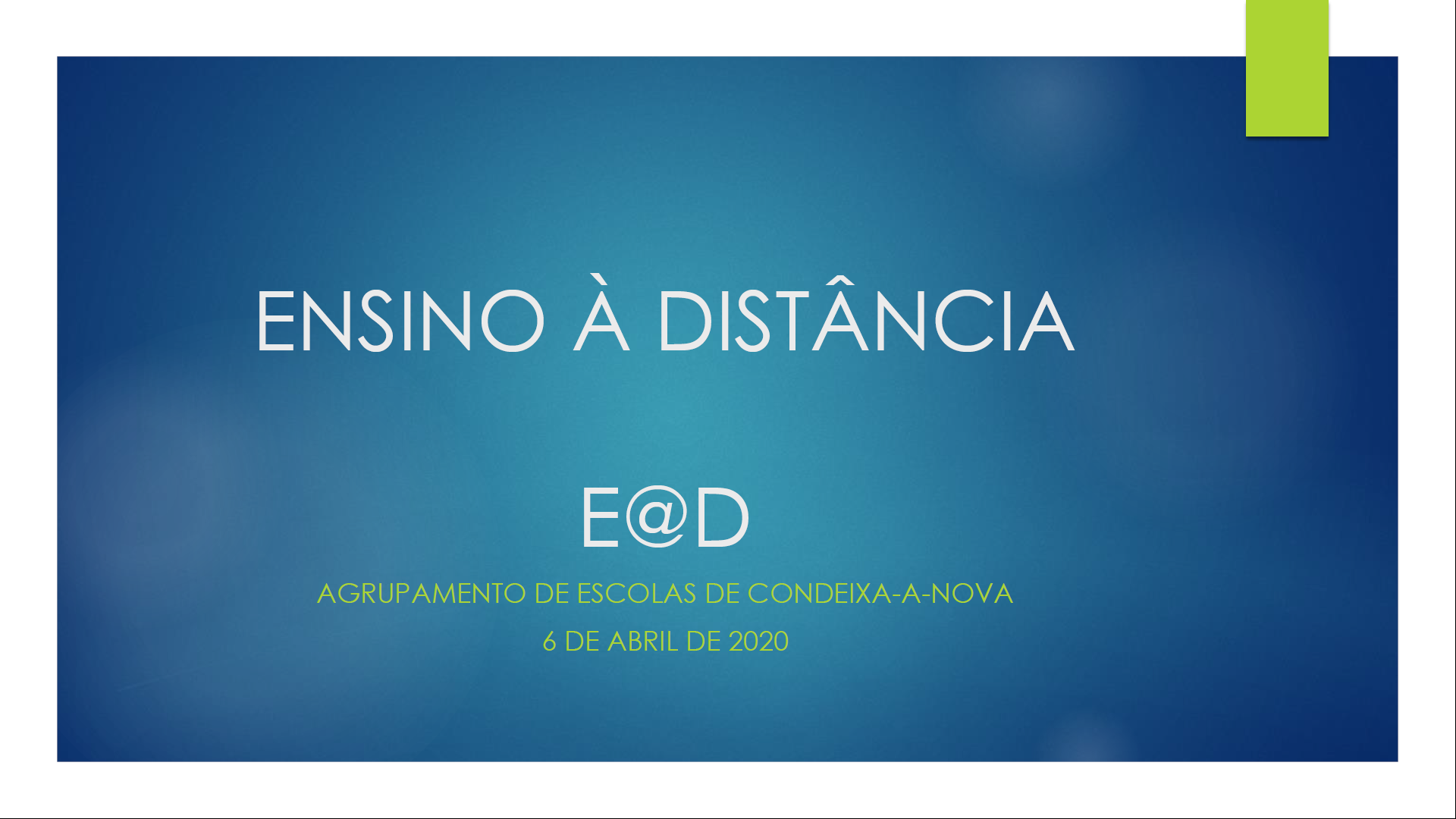 Ensino à Distância - E@D - AE de Condeixa-a-Nova
