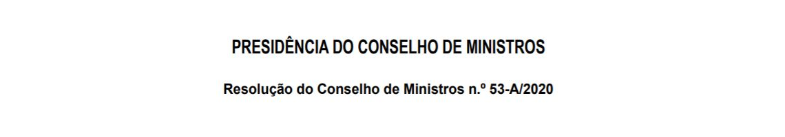 Resolução do Conselho de Ministros n.º 53-A/2020