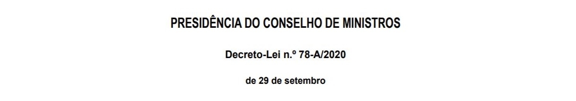 Decreto-Lei n.º 78-A/2020