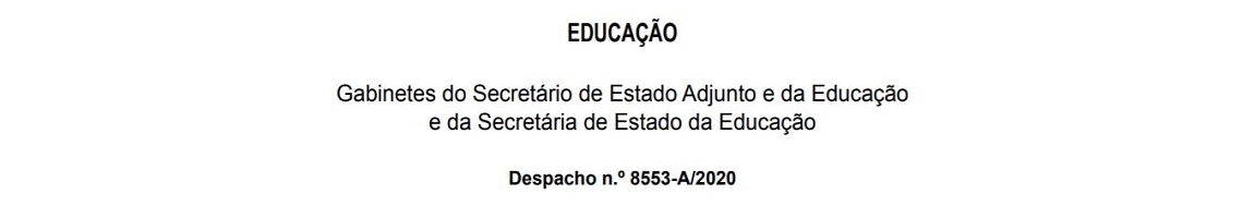 Despacho n.º 8553-A/2020