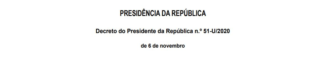 Decreto do Presidente da República n.º 51-U/2020