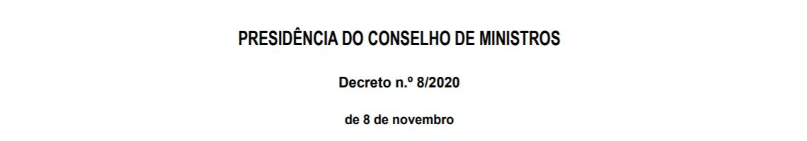 Decreto n.º 8/2020