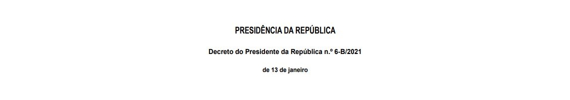 Decreto do Presidente da República n.º 6-B/2021