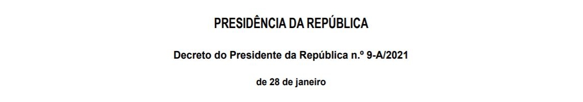 Decreto do Presidente da República n.º 9-A/2021
