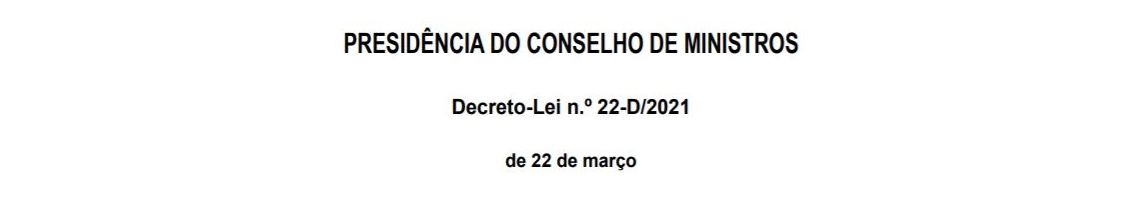 Decreto-Lei n.º 22-D/2021