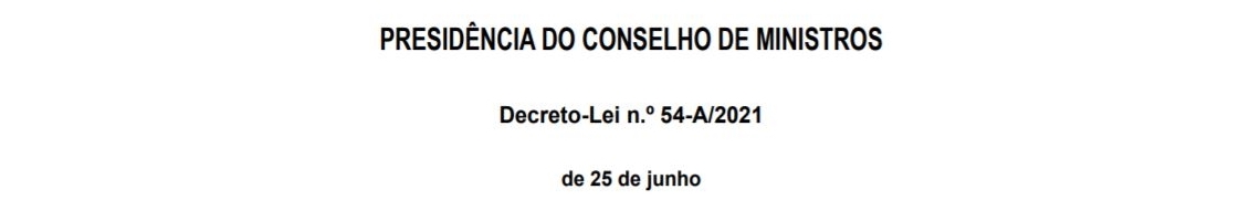 Decreto-Lei n.º 54-A/2021