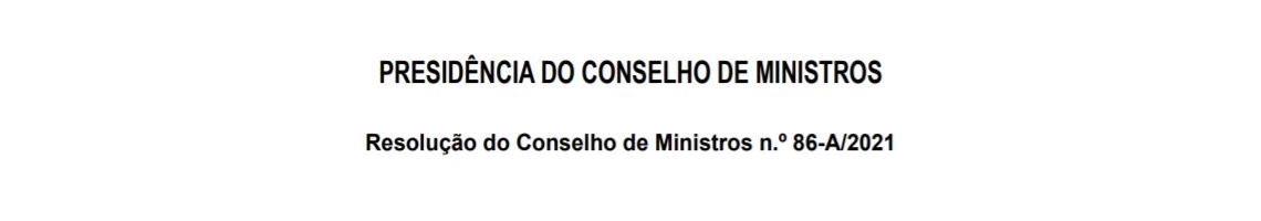 Resolução do Conselho de Ministros n.º 86-A/2021