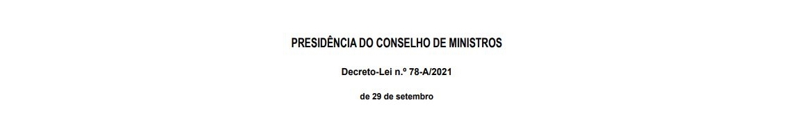 Decreto-Lei n.º 78-A/2021