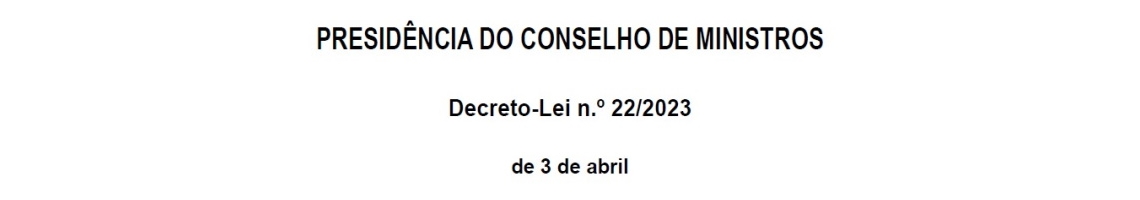 Decreto-Lei n.º 22/2023