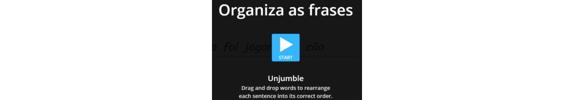 Língua Portuguesa: Organiza as frases