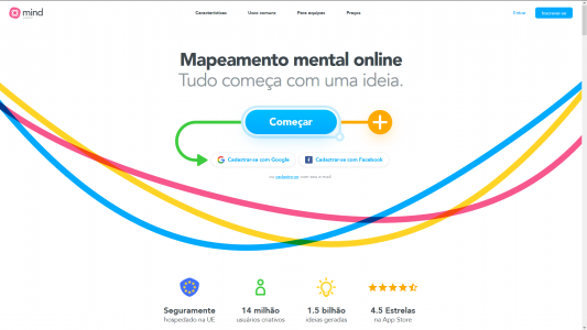 Mapeamento Mental Online (mindmeister.com)
