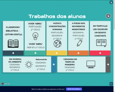 Biblioteca AE de Celeirós (Braga) - Leitura Digital - Trabalhos dos Alunos